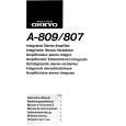 ONKYO A-809 Owner's Manual cover photo