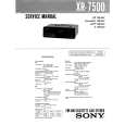 SONY XR7500 Service Manual cover photo