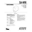 SONY SA-W90 Service Manual cover photo