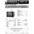 HITACHI CWP137 Service Manual cover photo