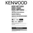 KENWOOD KDC-BT742U Owner's Manual cover photo