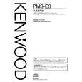 KENWOOD PMS-E3 Owner's Manual cover photo
