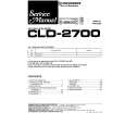 PIONEER CLD-2700 Service Manual cover photo