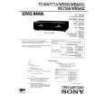 SONY TCWR550Z Service Manual cover photo