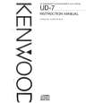 KENWOOD UD-7 Owner's Manual cover photo