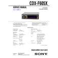 SONY CDXF605X Service Manual cover photo