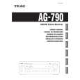 TEAC AG-790 Owner's Manual cover photo