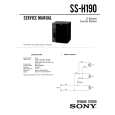 SONY SS-H190 Service Manual cover photo