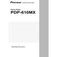 PIONEER PDP-610MX/KUC/CA Owner's Manual cover photo
