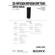 SONY SSMF550H Service Manual cover photo