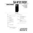 SONY SA-W101 Service Manual cover photo