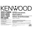 KENWOOD KDC8009 Owner's Manual cover photo