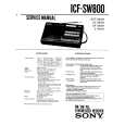 SONY ICFSW800 Service Manual cover photo