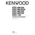 KENWOOD KDC-139 Owner's Manual cover photo
