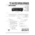 SONY TC-WR665S Service Manual cover photo