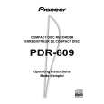 PIONEER PDR-609 Owner's Manual cover photo