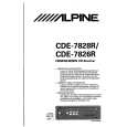 ALPINE CDE-7826R Owner's Manual cover photo