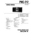 SONY PMC212 Service Manual cover photo