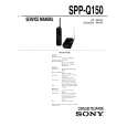 SONY SPPQ150 Owner's Manual cover photo