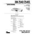SONY XM-2540 Service Manual cover photo