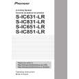 PIONEER S-IC631-LR/XTM/UC Owner's Manual cover photo