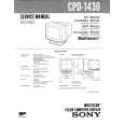 SONY CPD1430 Service Manual cover photo