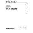 PIONEER DEH-1100MP/XN/UC Owner's Manual cover photo