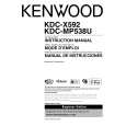 KENWOOD KDC-MP538U Owner's Manual cover photo