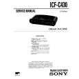 SONY ICF-C430 Service Manual cover photo