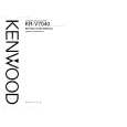 KENWOOD KRV7040 Owner's Manual cover photo