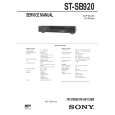 SONY STSB920 Service Manual cover photo