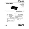 SONY TCM919 Service Manual cover photo