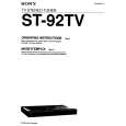 SONY ST92TV Owner's Manual cover photo