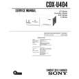 SONY CDX-U404 Service Manual cover photo