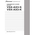 PIONEER VSX-AX3-K Owner's Manual cover photo
