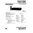 SONY SLVE710EE Service Manual cover photo