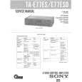 SONY TAE77ES Service Manual cover photo