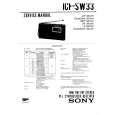 SONY ICFSW33 Owner's Manual cover photo