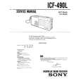SONY ICF-490L Service Manual cover photo
