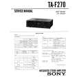 SONY TAF270 Service Manual cover photo