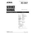 AIWA XC-007 Service Manual cover photo