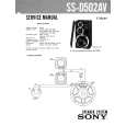 SONY SSD502AV Service Manual cover photo