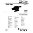 SONY CCD-FX640 Service Manual cover photo