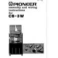 PIONEER CB-3W Owner's Manual cover photo