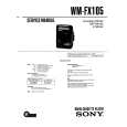 SONY WMFX105 Service Manual cover photo