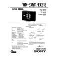 SONY WM-EX511 Service Manual cover photo