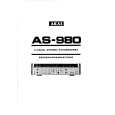 AKAI AS-980 Owner's Manual cover photo