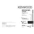 KENWOOD DPX-7021MPI Owner's Manual cover photo