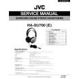 JVC HASU700 Service Manual cover photo