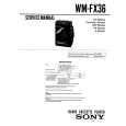 SONY WMFX36 Service Manual cover photo